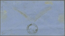 1863/64: 4 d. blue, a single example (Pos. XI 1 A), with good to ...