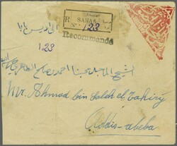 1919c.: Small envelope struck at upper right and upon reverse (over ...