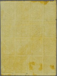 1926: Inland Postage, 2½ b. black on orange, imperforate on ...