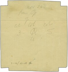 1926: Inland Postage, 2½ b. black on orange, imperforate on ...