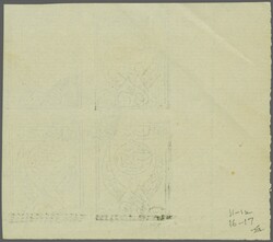1926: Inland Postage, 5 b. black on white, imperforate on ...