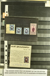 Lots & Collections 1921/89: Collection on leaves and stockbooks with ...