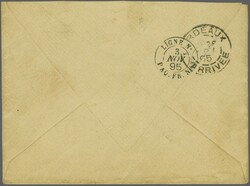Cochinchina 1895 (Oct 25): Stampless Military cover endorsed "Corps ...