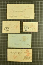 1800/65 (ca.): Posten von über 300 vorphilatelistischen und ...