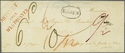 Freiburg 1845 (28. Feb.): "MONTET / PRÈS / D'ESTAVAYER", ...