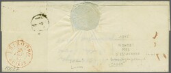Freiburg 1845 (28. Feb.): "MONTET / PRÈS / D'ESTAVAYER", ...