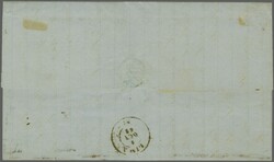 Third London Printing 1861/62: 10 c. bright blue, a horizontal strip ...