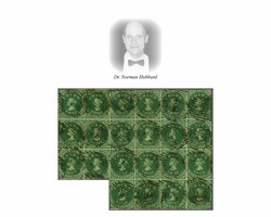 Third London Printing 1861/62: 20 c. green, wmk. 1, the famous ...