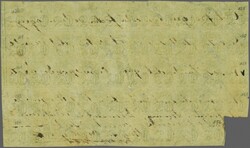 Third London Printing 1861/62: 20 c. green, an irregular block of ...