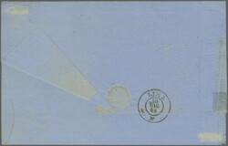 Third London Printing 1861/62: 20 c. green, a horizontal pair with ...