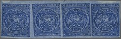 1872: ½ r. deep ultramarine on very thin transparent bluish wove ...