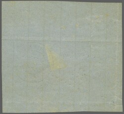 1865/72: 1 r. green, a diagonally bisected example used on small 1867 ...