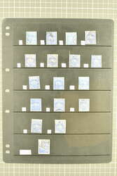 Lots & Collections 1865/72: The Plating Study, with ½ r. ultramarine ...