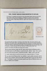 1848/1850: Packet Service from Mauritius via Ceylon and Red Sea and ...