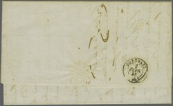 1842 (Oct 5): Entire letter from Port Louis endorsed "via Bourbon" to ...