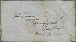 1868: Envelope sent from Bathurst to Edinburgh, dated 13 February ...