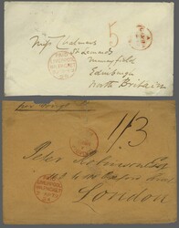 1868: Envelope sent from Gambia to Edinburgh, dated 17 September 1868 ...
