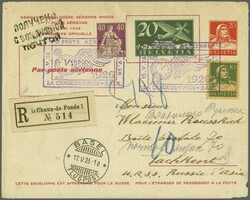 NHORA - Sowjetunion 1926 (17. Mai): NHORA Erstflug La Chaux-de-Fonds ...