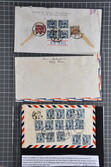 1937/48: Lot fünf Flugbriefe von China in die Schweiz, dabei ...
