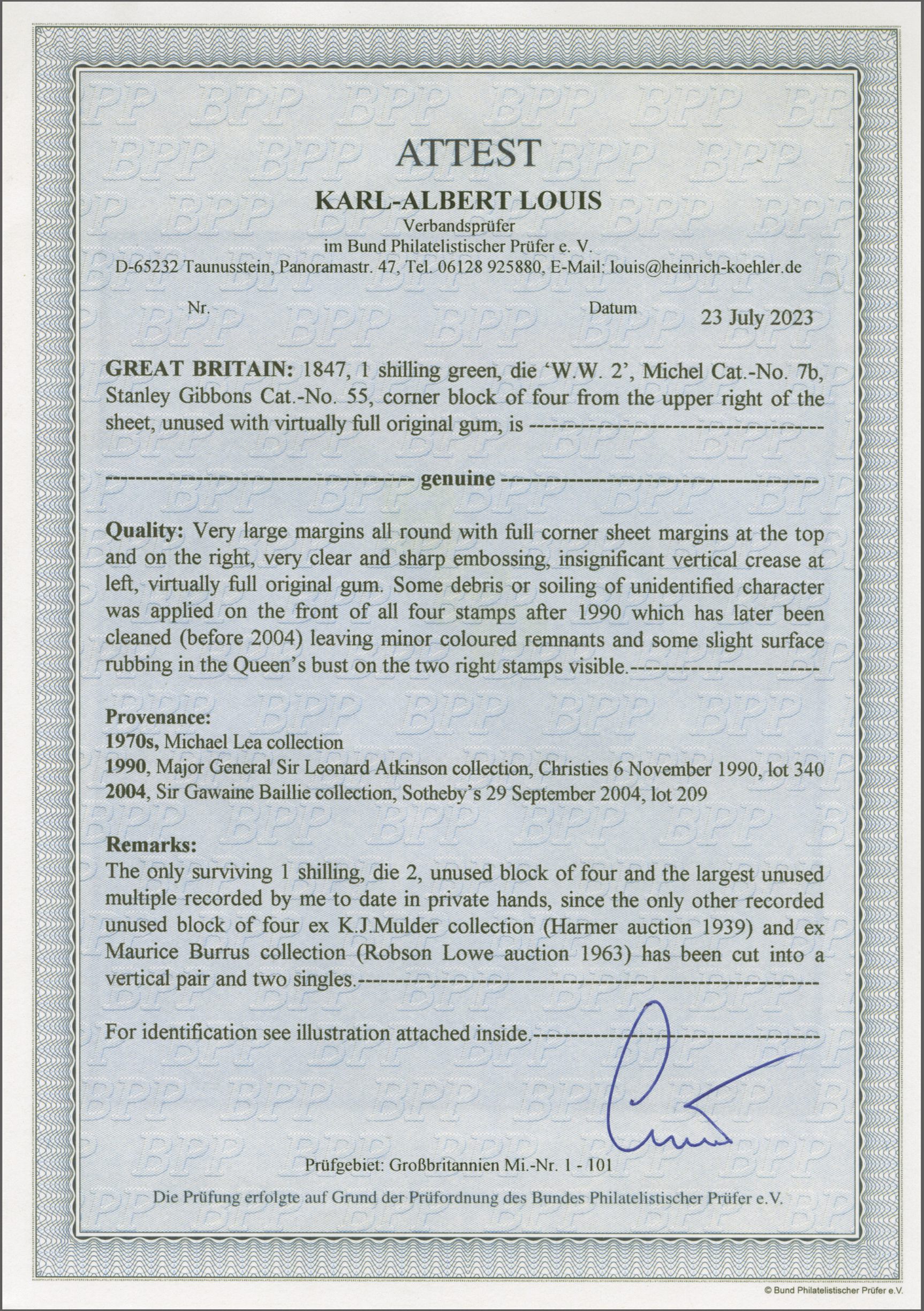 Image 3 for lot number 723 for 357.-366. Corinphila Auktion