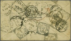 1887/92: 2½ d. purple on blue, a single example used on 1899 cover ...