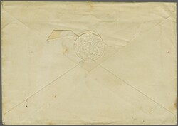 1879: Envelope from London endorsed "OHMS" and struck with oval ...