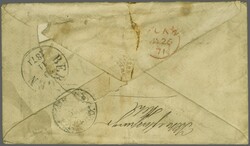 1867/80: 6 d. mauve, pl. 8, without hyphen, a single example used on ...