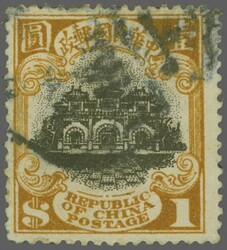 1914/19: Hall of Classics $ 1 black & orange-yellow, the Shanghai ...