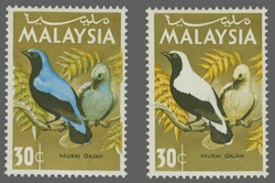 1965 (Sept 9): 30 c. Blue-backed Fairy Bluebird, an unused example, ...