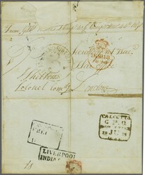 1833 (Nov 21): Entire letter from India to the Secretary of the War ...