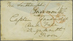 1858 (May 22): Cover and complete contents from Hong Kong to ...