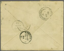 1898: China Coiling Dragon 10 c. deep green, a marginal example (Gi ...