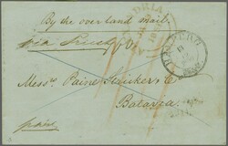 1850: Cover from Altona via Hamburg to Batavia, Netherlands Indies ...