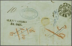 1850: Cover from Altona via Hamburg to Batavia, Netherlands Indies ...