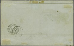 1872/75: Penasson 1 pi. red, a fine used example on 1874 combination ...