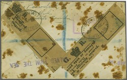 Wreck Mail 1940 (May 7): Registered cover from Toronto to Stevenage, ...