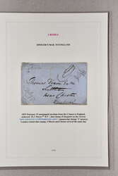 Crimean War 1855: Covers (2) with rare usage from the Baltic Fleet ...