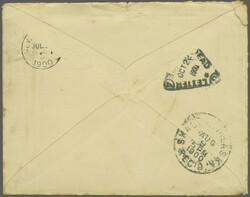 1872: 1 d. lilac and 1897 1½ d. dull purple & green used on 1900 ...