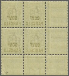 1887/90: Government Parcels 9 d. dull purple &amp; blue, an unused ...