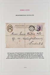 1901: Small group (4 items) with 1 d. red on buff postal stationery ...