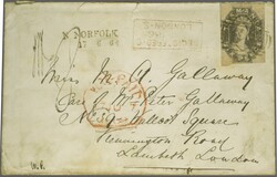 1860/67: 6 d. slate-violet, imperforate with clear to large margins, ...