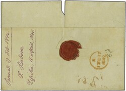 1841 (April 16): Outer letter-sheet from Missionary S. Rathbone on ...