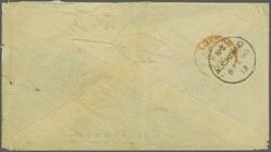 1886/88: 2 d. bright violet in a horizontal pair and single 6 d. blue ...