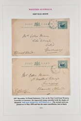 1889/1905: Covers/cards (7) with 1884 cover bearing 1882/85 6 d. ...