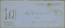 Crimean War 1856 (Dec 26): Letter and OHMS envelope from the War ...