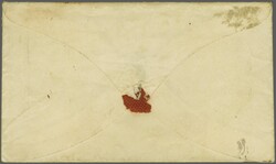 1841: 1 d. red-brown on very blued paper, a horizontal pair, lettered ...