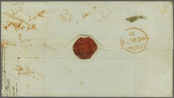 1840: 2 d. blue, plate 1, lettered MC-MD, a horizontal pair with ...
