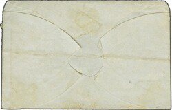 1841: 1 d. red-brown on blued paper, lettered AG, a used example with ...