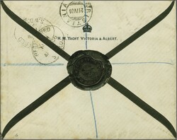 1902: 1 d. scarlet and 6 d. pale dull purple, used on 1906 registered ...