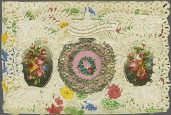 Valentine 1856/61: 1 d. red, perf. 14, a used example on large ...